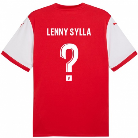 Kandiny Kinder Lenny Sylla #0 Rot Weiß Heimtrikot Trikot 2024/25 T-Shirt