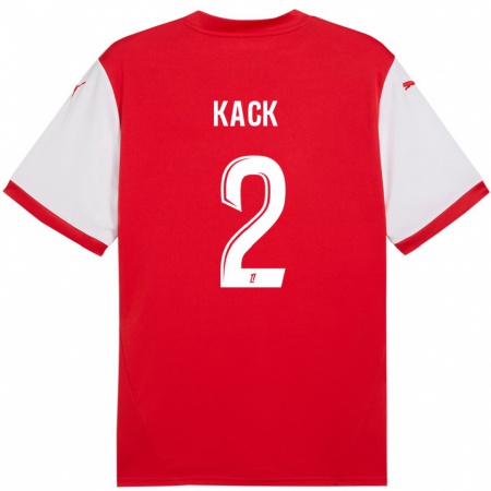 Kandiny Kinder Mathilde Kack #2 Rot Weiß Heimtrikot Trikot 2024/25 T-Shirt