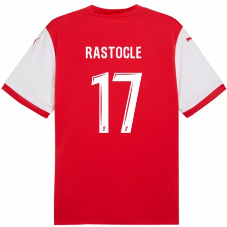 Kandiny Kinder Jade Rastocle #17 Rot Weiß Heimtrikot Trikot 2024/25 T-Shirt