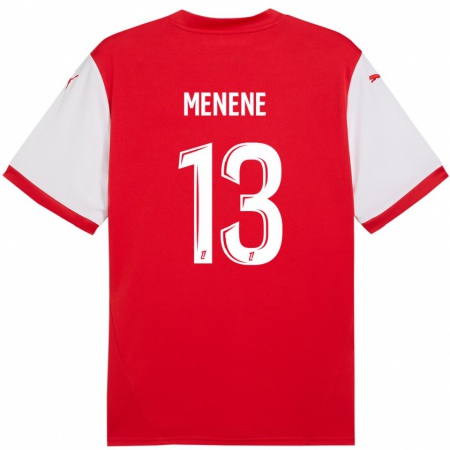 Kandiny Kinder Meyong Menene #13 Rot Weiß Heimtrikot Trikot 2024/25 T-Shirt