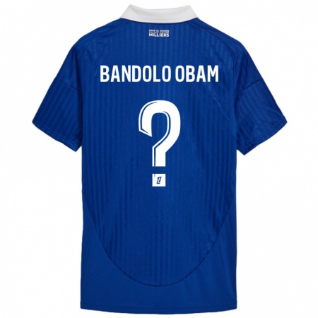 Kandiny Kinder Randy Bandolo Obam #0 Blau Weiß Heimtrikot Trikot 2024/25 T-Shirt