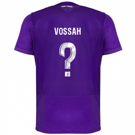 Kandiny Kinder Alexis Vossah #0 Violett Weiß Heimtrikot Trikot 2024/25 T-Shirt