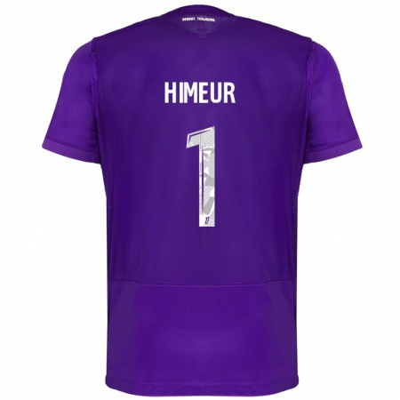 Kandiny Kinder Thomas Himeur #1 Violett Weiß Heimtrikot Trikot 2024/25 T-Shirt