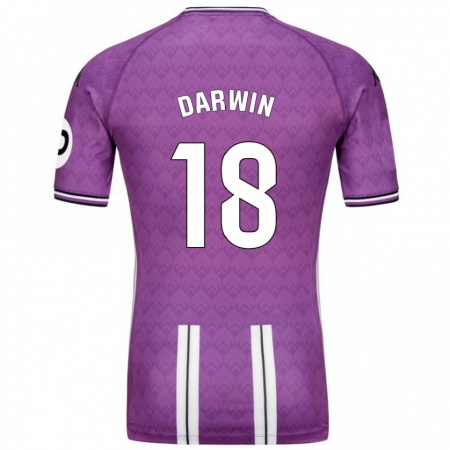 Kandiny Kinder Darwin Machís #18 Violett Weiß Heimtrikot Trikot 2024/25 T-Shirt