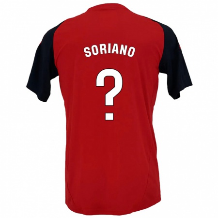 Kandiny Kinder Adrián Soriano #0 Rot Schwarz Heimtrikot Trikot 2024/25 T-Shirt