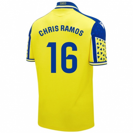 Kandiny Kinder Chris Ramos #16 Gelb Blau Heimtrikot Trikot 2024/25 T-Shirt