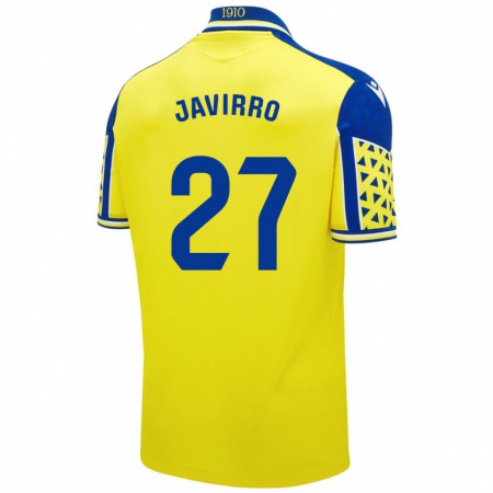 Kandiny Kinder Javirro #27 Gelb Blau Heimtrikot Trikot 2024/25 T-Shirt