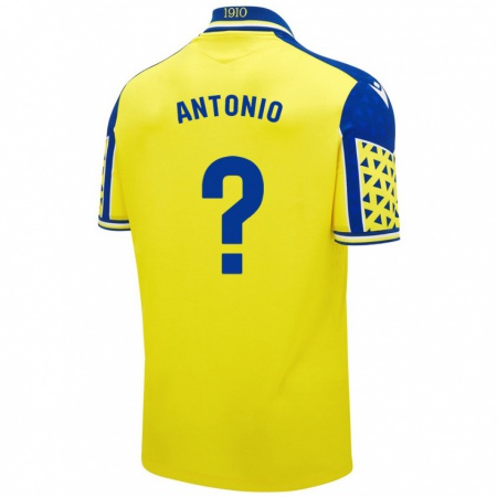 Kandiny Kinder Antonio Rodríguez #0 Gelb Blau Heimtrikot Trikot 2024/25 T-Shirt