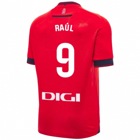 Kandiny Kinder Raúl García #9 Rot Weiß Heimtrikot Trikot 2024/25 T-Shirt