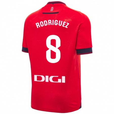 Kandiny Kinder Vanessa Rodríguez Iribarren #8 Rot Weiß Heimtrikot Trikot 2024/25 T-Shirt