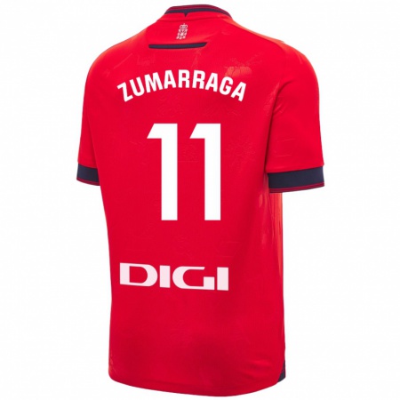 Kandiny Kinder Aitana Zumárraga Garde #11 Rot Weiß Heimtrikot Trikot 2024/25 T-Shirt