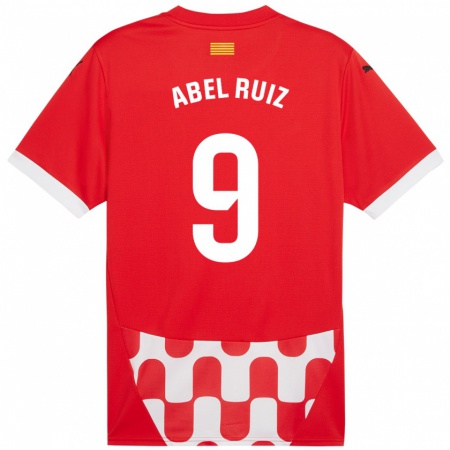 Kandiny Kinder Abel Ruiz #9 Rot Weiß Heimtrikot Trikot 2024/25 T-Shirt