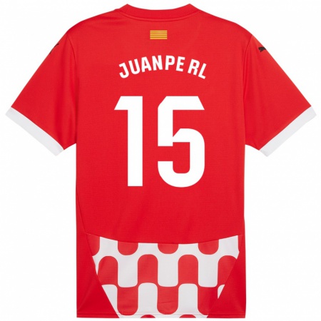 Kandiny Kinder Juanpe #15 Rot Weiß Heimtrikot Trikot 2024/25 T-Shirt