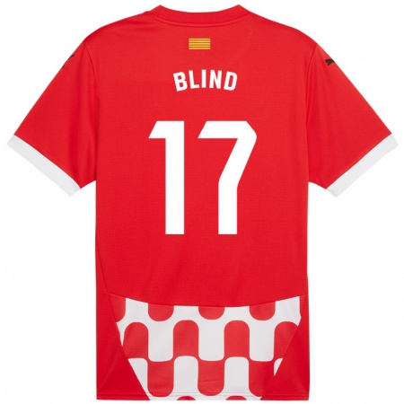 Kandiny Kinder Daley Blind #17 Rot Weiß Heimtrikot Trikot 2024/25 T-Shirt