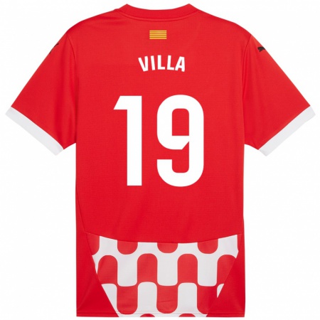 Kandiny Kinder Toni Villa #19 Rot Weiß Heimtrikot Trikot 2024/25 T-Shirt