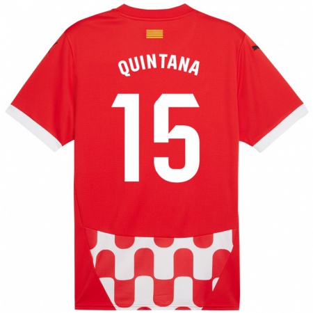 Kandiny Kinder Amru Quintana #15 Rot Weiß Heimtrikot Trikot 2024/25 T-Shirt