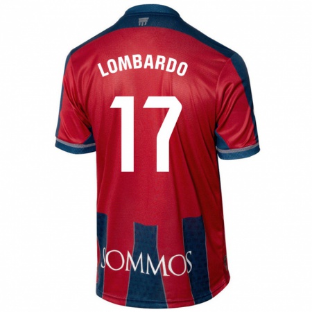 Kandiny Kinder Enzo Lombardo #17 Rot Blau Heimtrikot Trikot 2024/25 T-Shirt