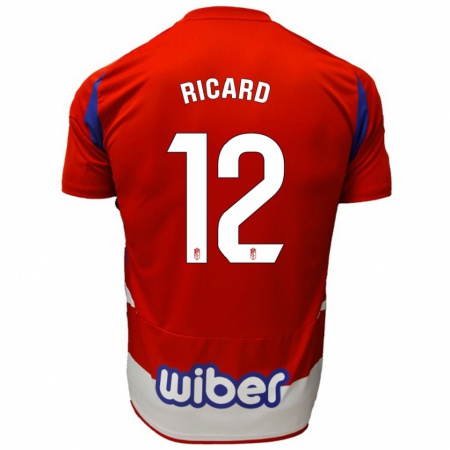 Kandiny Kinder Ricard Sánchez #12 Rot Weiß Blau Heimtrikot Trikot 2024/25 T-Shirt