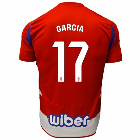 Kandiny Kinder Naima García #17 Rot Weiß Blau Heimtrikot Trikot 2024/25 T-Shirt