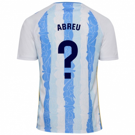 Kandiny Kinder Marco Abreu #0 Weiß Blau Heimtrikot Trikot 2024/25 T-Shirt