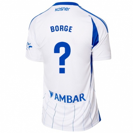 Kandiny Kinder Andrés Borge #0 Rot Weiß Heimtrikot Trikot 2024/25 T-Shirt