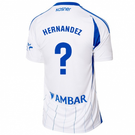 Kandiny Kinder Diego Hernández #0 Rot Weiß Heimtrikot Trikot 2024/25 T-Shirt