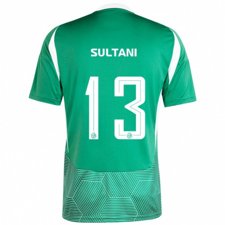 Kandiny Kinder Tomás Sultani #13 Grün Weiß Heimtrikot Trikot 2024/25 T-Shirt