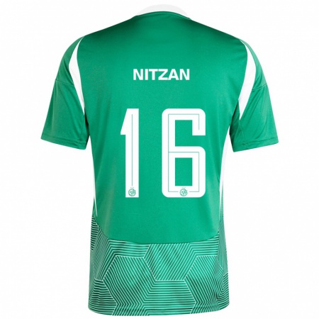 Kandiny Kinder Itamar Nitzan #16 Grün Weiß Heimtrikot Trikot 2024/25 T-Shirt