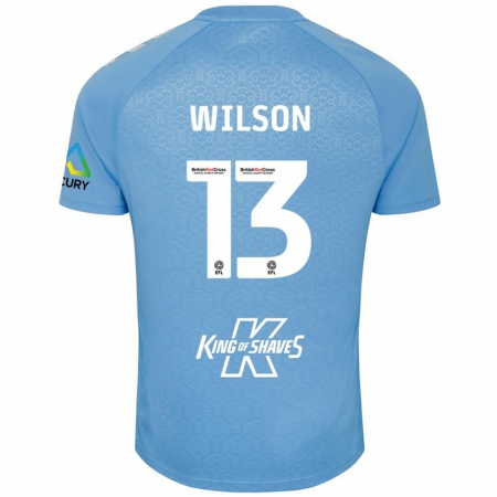 Kandiny Kinder Ben Wilson #13 Blau Weiß Heimtrikot Trikot 2024/25 T-Shirt