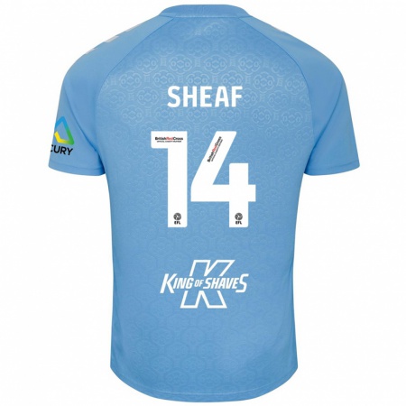 Kandiny Kinder Ben Sheaf #14 Blau Weiß Heimtrikot Trikot 2024/25 T-Shirt