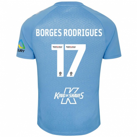 Kandiny Kinder Raphael Borges Rodrigues #17 Blau Weiß Heimtrikot Trikot 2024/25 T-Shirt