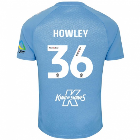 Kandiny Kinder Ryan Howley #36 Blau Weiß Heimtrikot Trikot 2024/25 T-Shirt