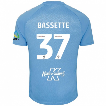 Kandiny Kinder Norman Bassette #37 Blau Weiß Heimtrikot Trikot 2024/25 T-Shirt