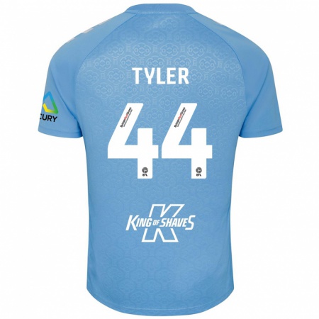 Kandiny Kinder Cian Tyler #44 Blau Weiß Heimtrikot Trikot 2024/25 T-Shirt