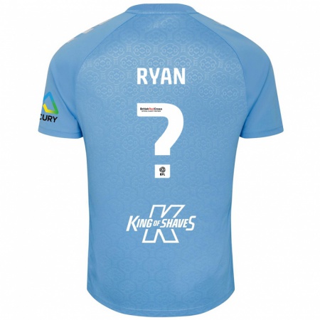 Kandiny Kinder Kain Ryan #0 Blau Weiß Heimtrikot Trikot 2024/25 T-Shirt