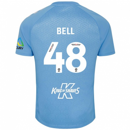 Kandiny Kinder Luke Bell #48 Blau Weiß Heimtrikot Trikot 2024/25 T-Shirt