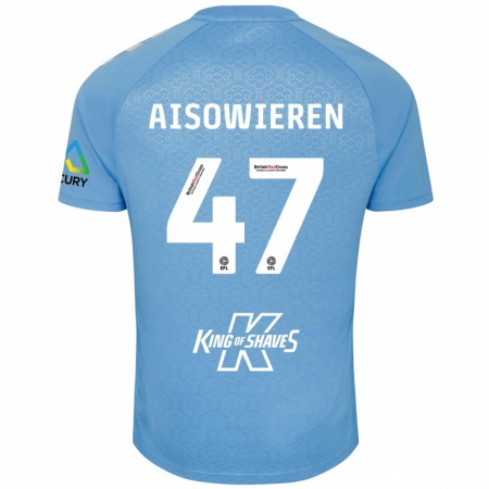 Kandiny Kinder Evan Eghosa Aisowieren #47 Blau Weiß Heimtrikot Trikot 2024/25 T-Shirt