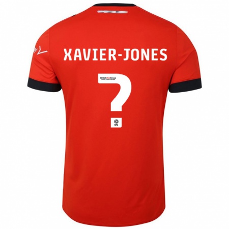 Kandiny Kinder Tate Xavier-Jones #0 Orange Schwarz Heimtrikot Trikot 2024/25 T-Shirt