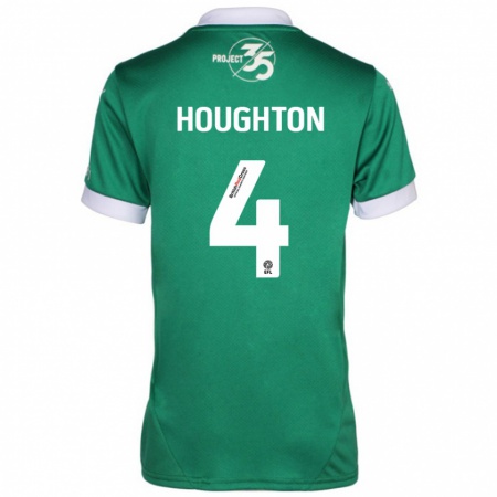 Kandiny Kinder Jordan Houghton #4 Grün Weiß Heimtrikot Trikot 2024/25 T-Shirt