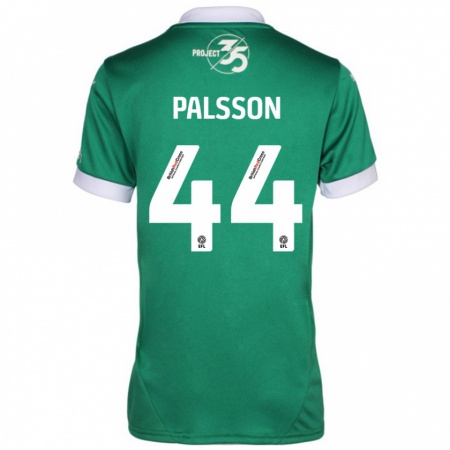 Kandiny Kinder Victor Pálsson #44 Grün Weiß Heimtrikot Trikot 2024/25 T-Shirt