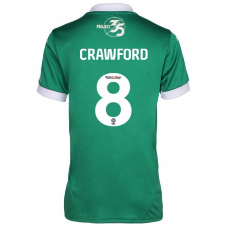 Kandiny Kinder Imy Crawford #8 Grün Weiß Heimtrikot Trikot 2024/25 T-Shirt