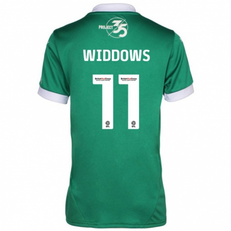 Kandiny Kinder Jade Widdows #11 Grün Weiß Heimtrikot Trikot 2024/25 T-Shirt