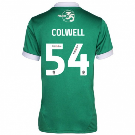 Kandiny Kinder Lewis Colwell #54 Grün Weiß Heimtrikot Trikot 2024/25 T-Shirt