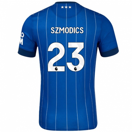 Kandiny Kinder Sammie Szmodics #23 Marineblau Heimtrikot Trikot 2024/25 T-Shirt