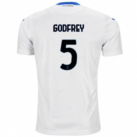 Kandiny Kinder Ben Godfrey #5 Weiß Auswärtstrikot Trikot 2024/25 T-Shirt