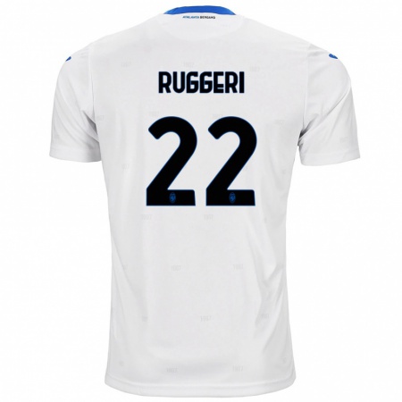 Kandiny Kinder Matteo Ruggeri #22 Weiß Auswärtstrikot Trikot 2024/25 T-Shirt