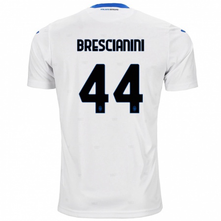 Kandiny Kinder Marco Brescianini #44 Weiß Auswärtstrikot Trikot 2024/25 T-Shirt