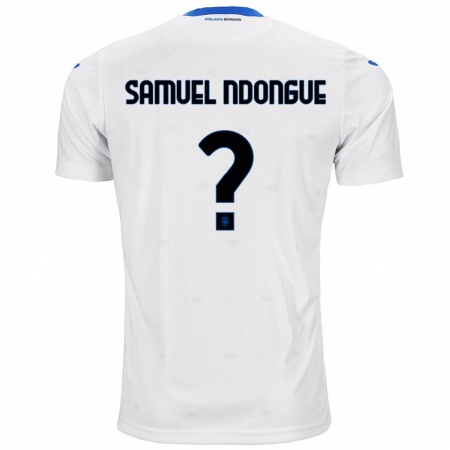 Kandiny Kinder Frederick Samuel Ndongue #0 Weiß Auswärtstrikot Trikot 2024/25 T-Shirt