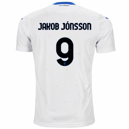 Kandiny Kinder Birkir Jakob Jónsson #9 Weiß Auswärtstrikot Trikot 2024/25 T-Shirt