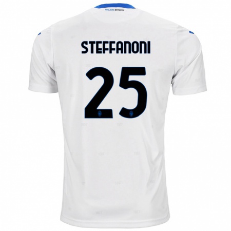 Kandiny Kinder Federico Steffanoni #25 Weiß Auswärtstrikot Trikot 2024/25 T-Shirt